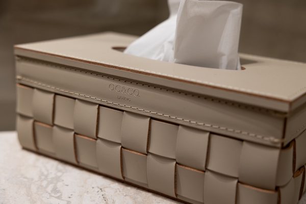 Stone color Rectangular Tissue Holder