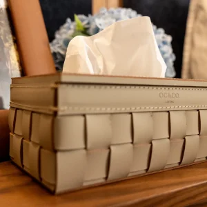 Gray Rectangular Tissue Holder