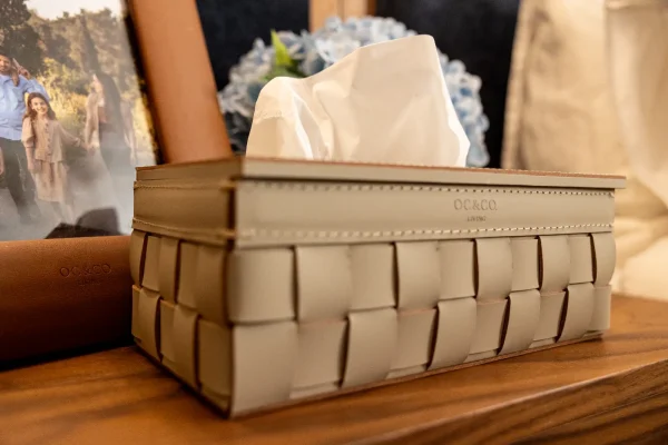 Gray Rectangular Tissue Holder